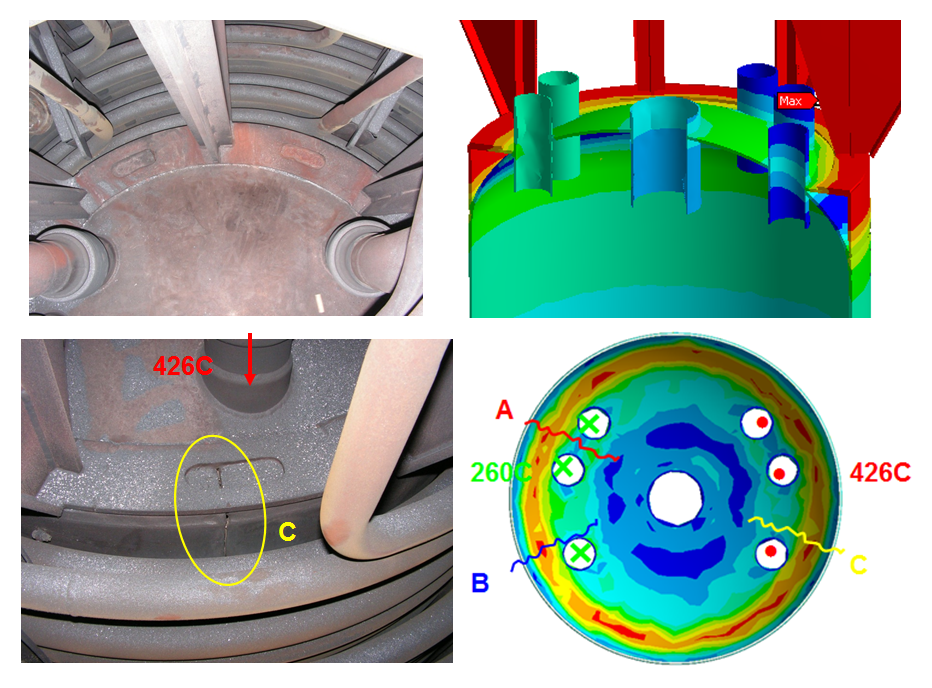 BABCOCK steam generator. CFD, thermal and stress analysis. Structure variants. Results III
