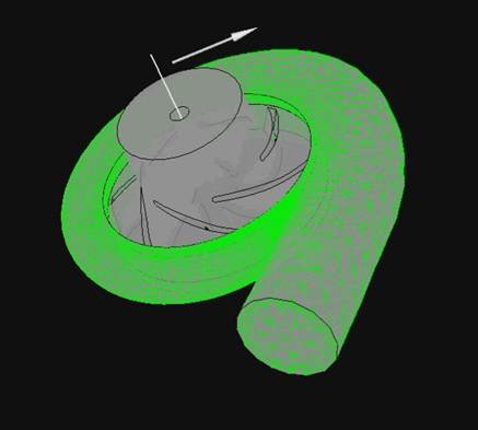 Impeller plus volute modeling